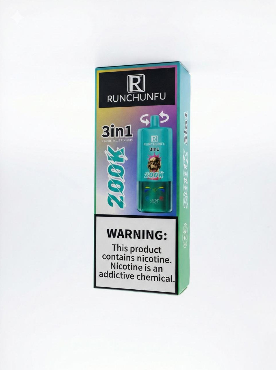 Runchunfu 3-in-1 Disposable Vape - 200K Puffs (Multi-Flavor)