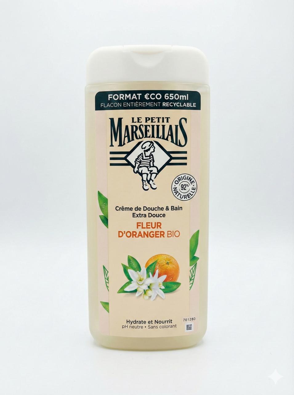 Le Petit Marseillais Shower Cream - Organic Orange Blossom (650ml)