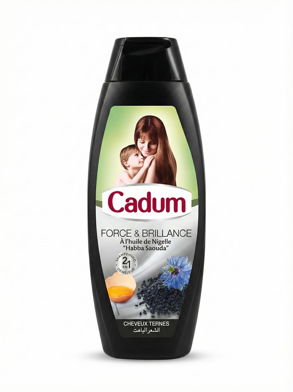 Cadum Shampoo 2in1 - Force & Shine with Black Seed Oil