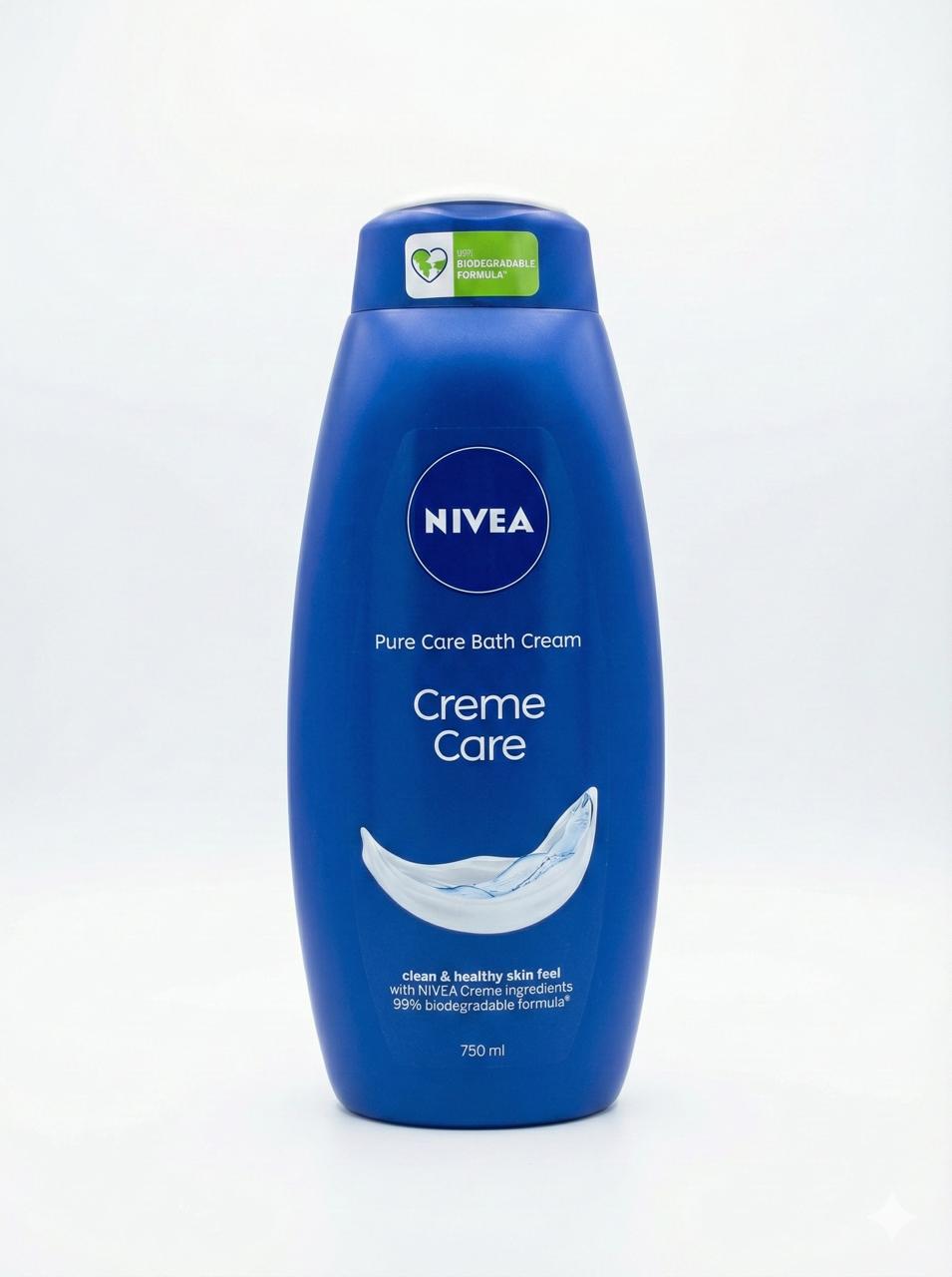 Nivea Pure Care Bath Cream - Creme Care (750ml)