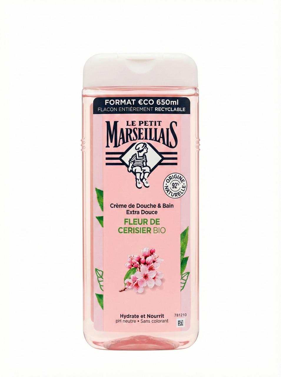 Le Petit Marseillais Shower Cream - Organic Cherry Blossom (650ml)