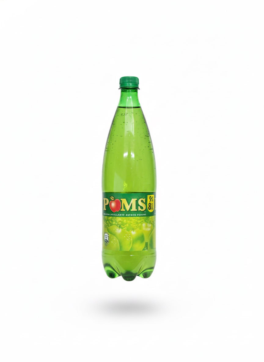 Poms Apple Soda (Bottle 1L)