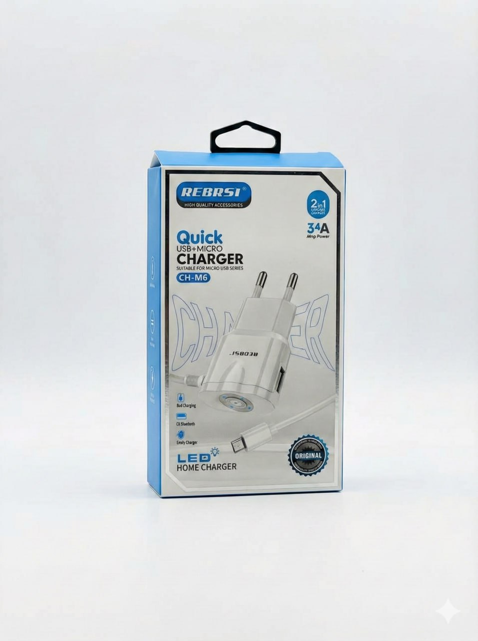 Rebrsi Quick USB Charger (CH-M6)
