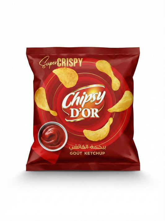 Super Crispy Chipsy D'or - Goût Ketchup