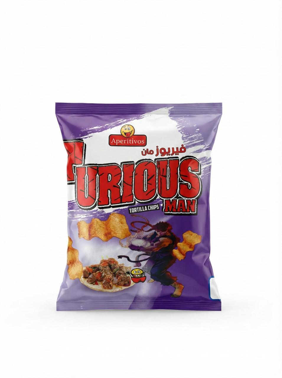 Furious Man Tortilla Chips - Spicy Flavor