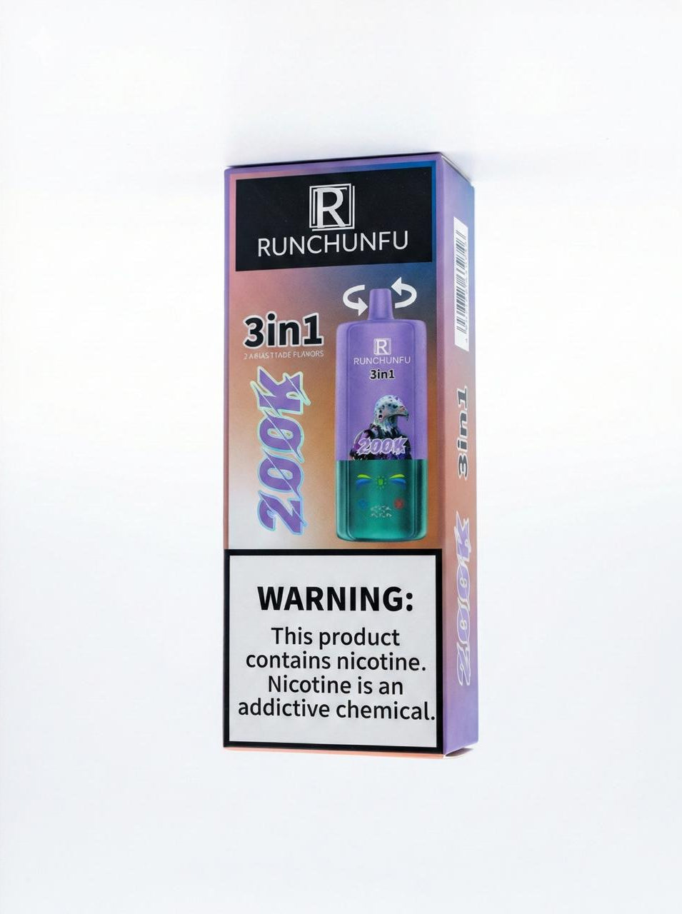 Runchunfu 3-in-1 Disposable Vape - 200K Puffs (Multi-Flavor)