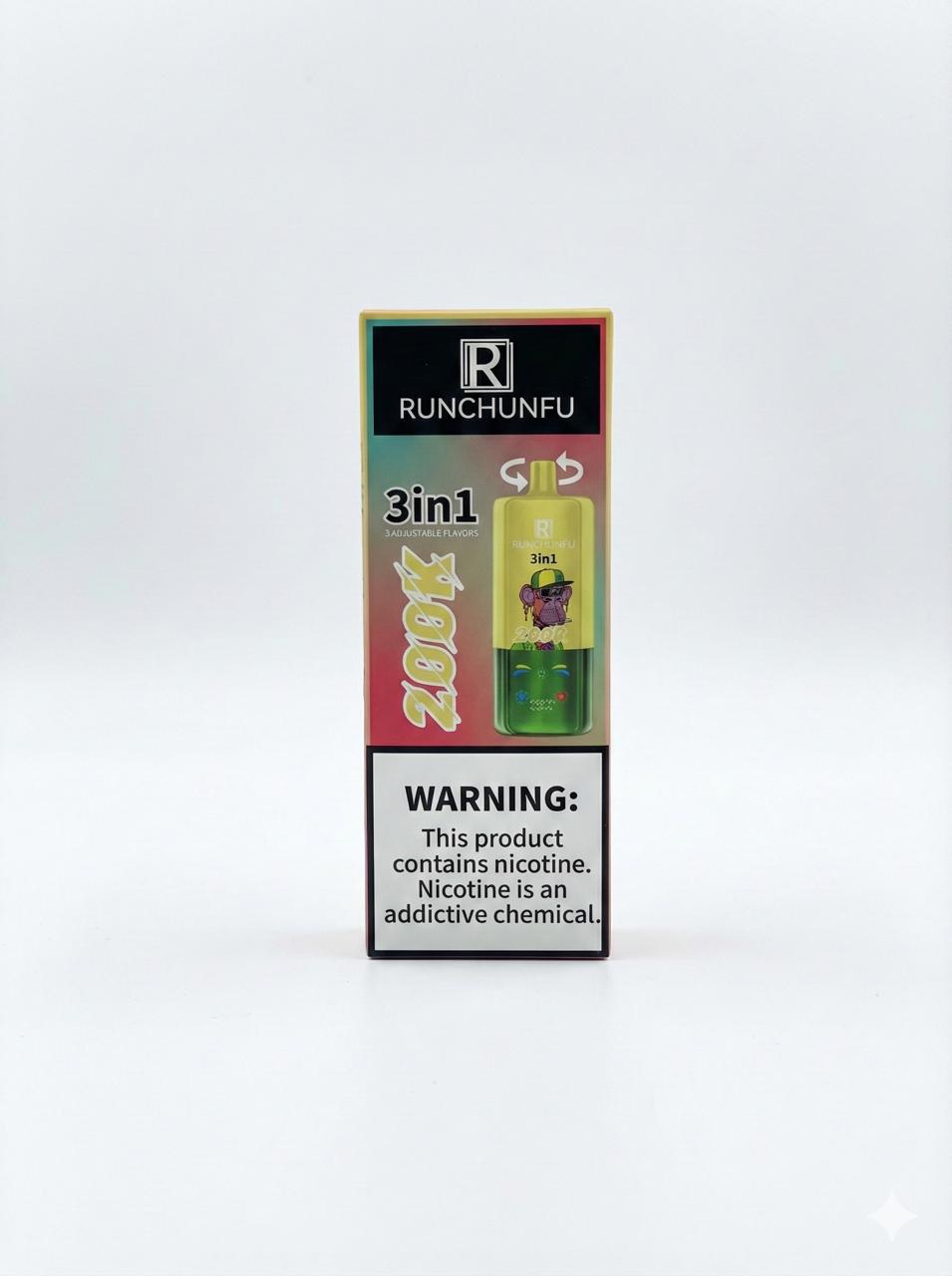 Runchunfu 3-in-1 Disposable Vape (200K Puffs)