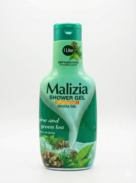 Malizia Shower Gel - Pine & Green Tea (1 Liter)