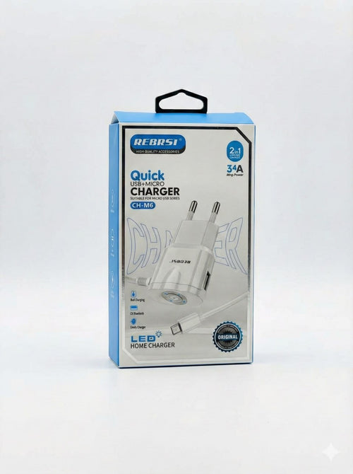 Rebrsi Quick USB Charger (CH-M6)